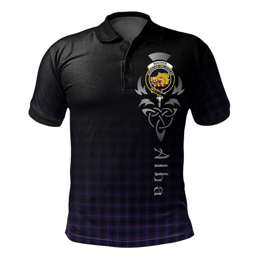 Clan MacIver of Strome Tartan Polo Shirt - Alba Celtic Style OJ71 MacIver of Strome Tartan Tartan Polo