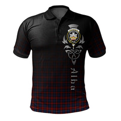 Clan MacLachlan Tartan Polo Shirt - Alba Celtic Style NR55 MacLachlan Tartan Tartan Polo