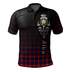 Clan MacLachlan Modern Tartan Polo Shirt - Alba Celtic Style XA23 MacLachlan Modern Tartan Tartan Polo