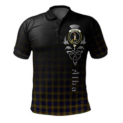 Clan MacLellan Modern Tartan Polo Shirt - Alba Celtic Style NN30 MacLellan Modern Tartan Tartan Polo