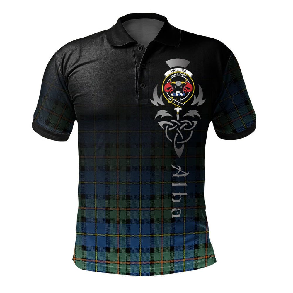 Clan MacLeod of Harris Ancient Tartan Polo Shirt - Alba Celtic Style RP28 MacLeod of Harris Ancient Tartan Tartan Polo
