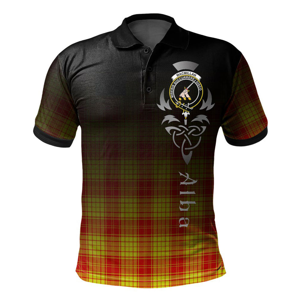 Clan MacMillan 01 Tartan Polo Shirt - Alba Celtic Style GV94 MacMillan 01 Tartan Tartan Polo