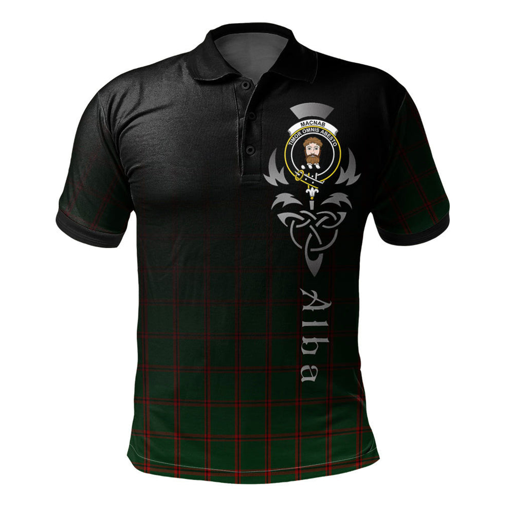 Clan MacNab Ancient 02 Tartan Polo Shirt - Alba Celtic Style HD27 MacNab Ancient 02 Tartan Tartan Polo