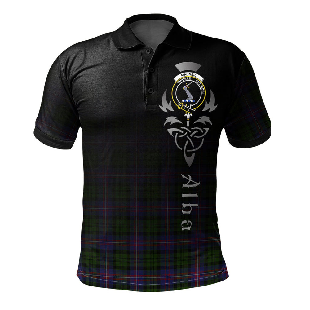 Clan MacNeil of Colonsay Highland Tartan Polo Shirt - Alba Celtic Style KM77 MacNeil of Colonsay Highland Tartan Tartan Polo