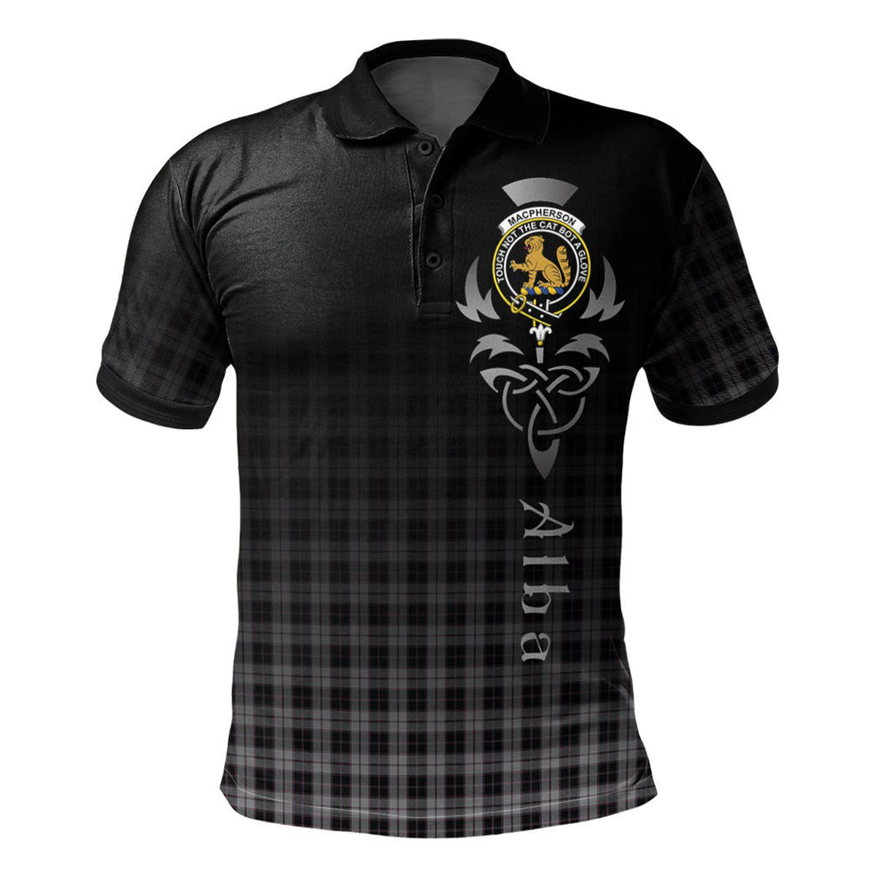 Clan MacPherson 05 Tartan Polo Shirt - Alba Celtic Style GN74 MacPherson 05 Tartan Tartan Polo