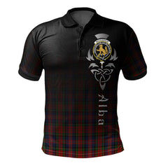 Clan MacPherson 11 Tartan Polo Shirt - Alba Celtic Style MH67 MacPherson 11 Tartan Tartan Polo