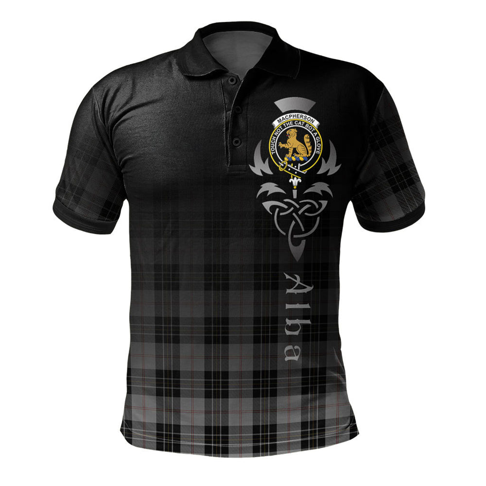 Clan MacPherson Dress 01 Tartan Polo Shirt - Alba Celtic Style NO46 MacPherson Dress 01 Tartan Tartan Polo