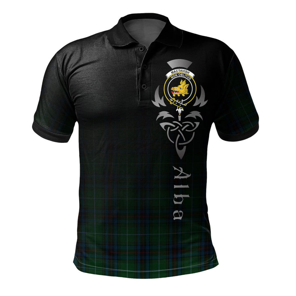 Clan MacTavish Cash Tartan Polo Shirt - Alba Celtic Style HC85 MacTavish Cash Tartan Tartan Polo