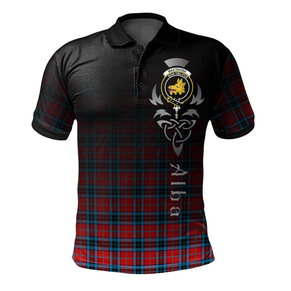 Clan MacTavish Modern Tartan Polo Shirt - Alba Celtic Style WW24 MacTavish Modern Tartan Tartan Polo