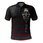 Clan Mar Tartan Polo Shirt - Alba Celtic Style YV77 Mar Tartan Tartan Polo