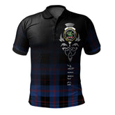 Clan Maule Tartan Polo Shirt - Alba Celtic Style QM51 Maule Tartan Tartan Polo
