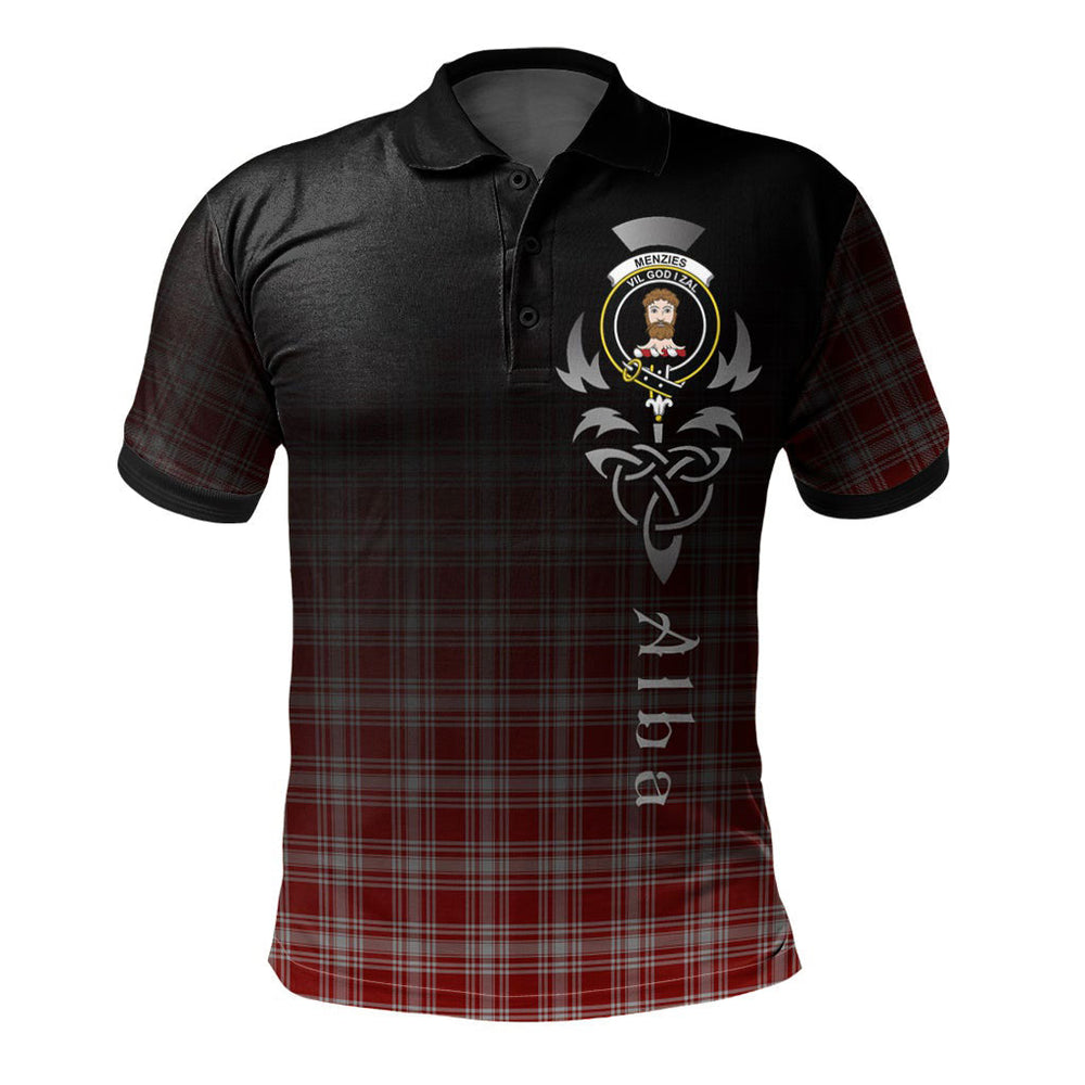Clan Menzies 02 Tartan Polo Shirt - Alba Celtic Style SV76 Menzies 02 Tartan Tartan Polo