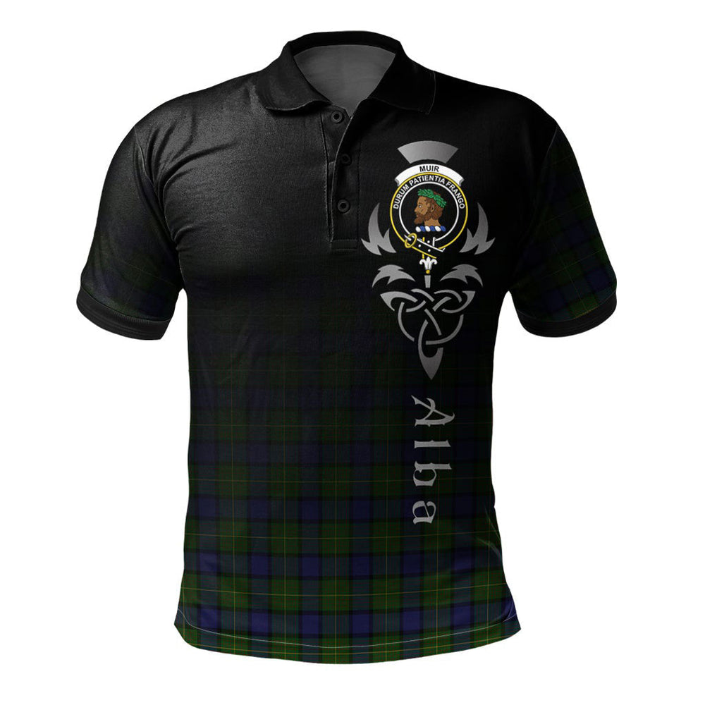 Clan Muir - Moore Tartan Polo Shirt - Alba Celtic Style EC29 Muir - Moore Tartan Tartan Polo
