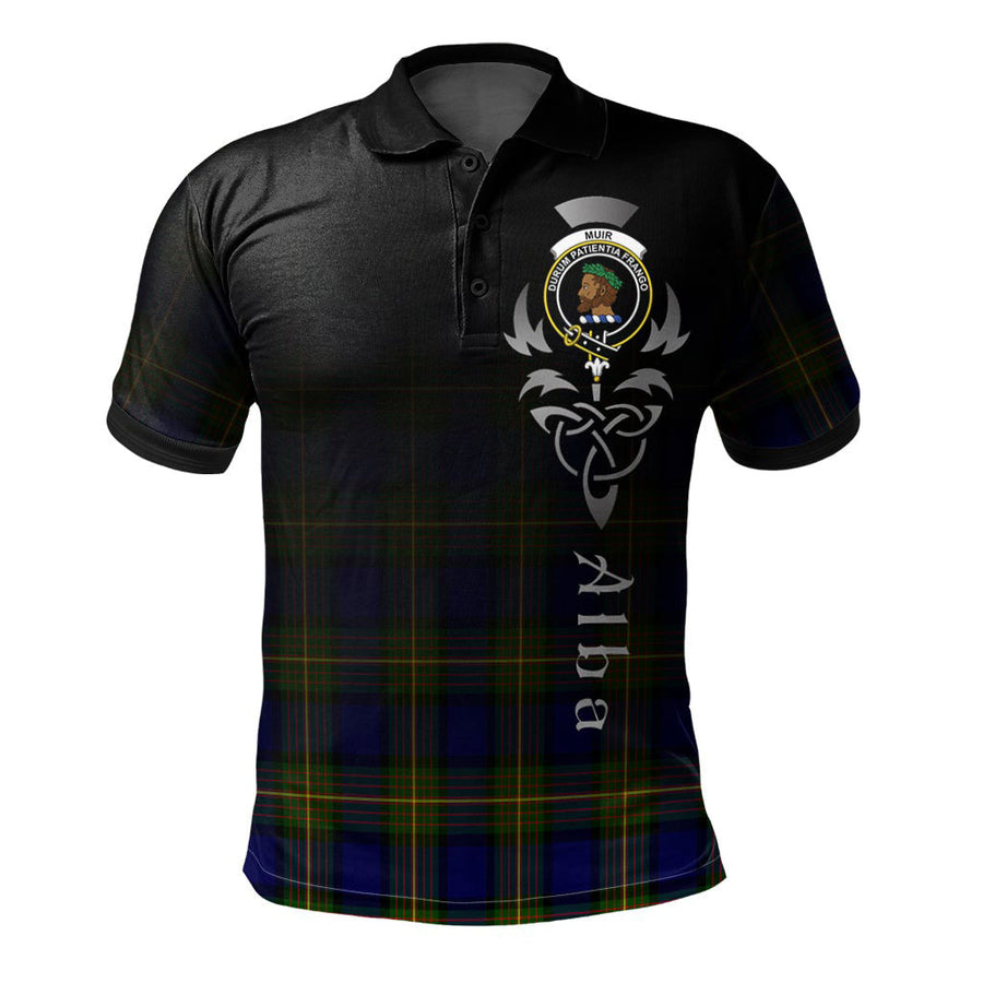 Clan Muir Tartan Polo Shirt - Alba Celtic Style ZU16 Muir Tartan Tartan Polo
