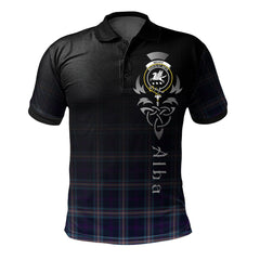 Clan Nevoy Tartan Polo Shirt - Alba Celtic Style SX54 Nevoy Tartan Tartan Polo