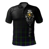 Clan Nicolson Green Hunting Tartan Polo Shirt - Alba Celtic Style OP45 Nicolson Green Hunting Tartan Tartan Polo