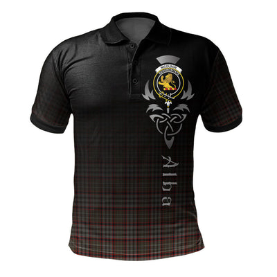 Clan Nicolson Hunting Weathered Tartan Polo Shirt - Alba Celtic Style