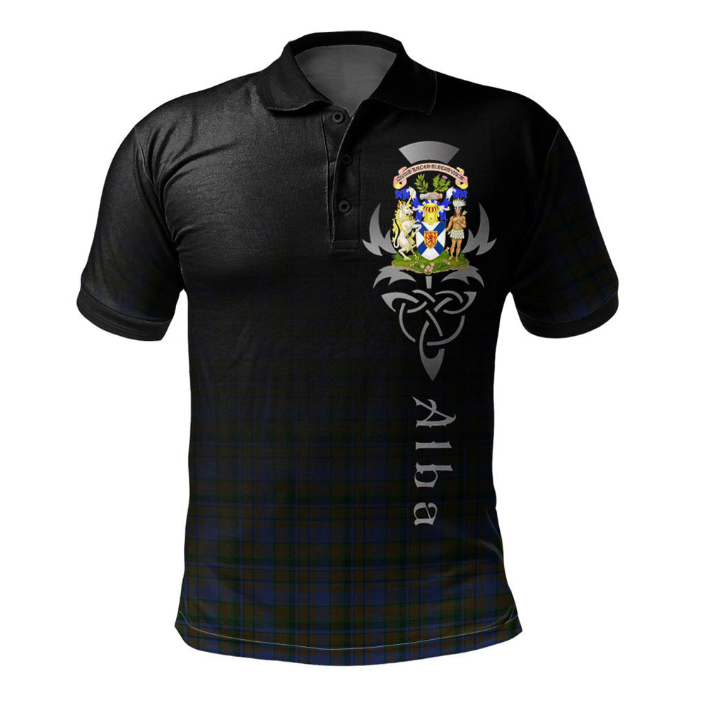 Clan Nova Scotia District 02 Tartan Polo Shirt - Alba Celtic Style QC39 Nova Scotia District 02 Tartan Tartan Polo