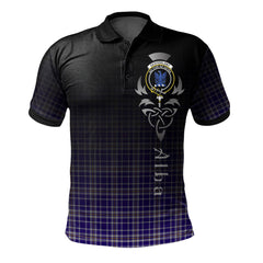 Clan Ochterlony Tartan Polo Shirt - Alba Celtic Style UM75 Ochterlony Tartan Tartan Polo