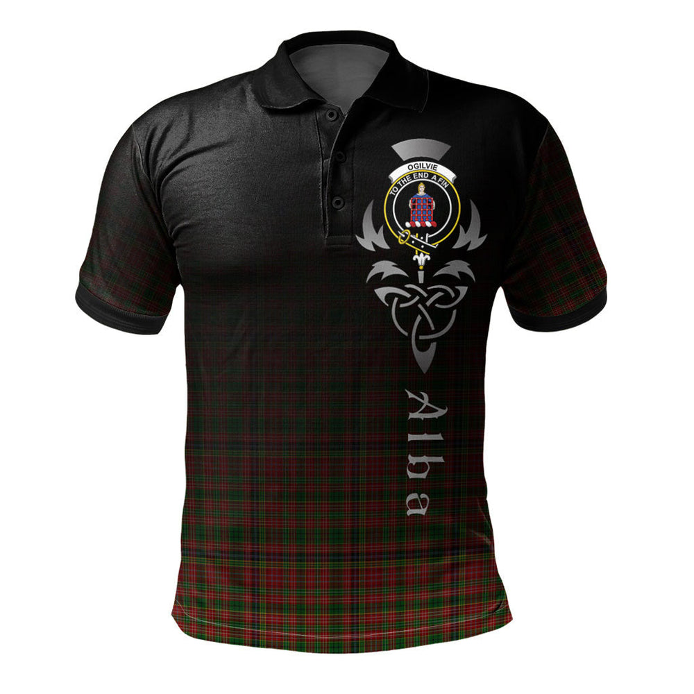 Clan Ogilvie (Ogilvy) 04 Tartan Polo Shirt - Alba Celtic Style PU15 Ogilvie (Ogilvy) 04 Tartan Tartan Polo