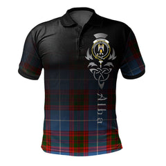 Clan Preston Tartan Polo Shirt - Alba Celtic Style PK26 Preston Tartan Tartan Polo