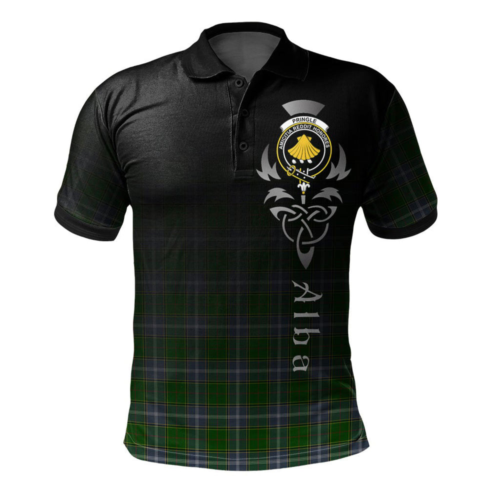 Clan Pringle Tartan Polo Shirt - Alba Celtic Style CG20 Pringle Tartan Tartan Polo