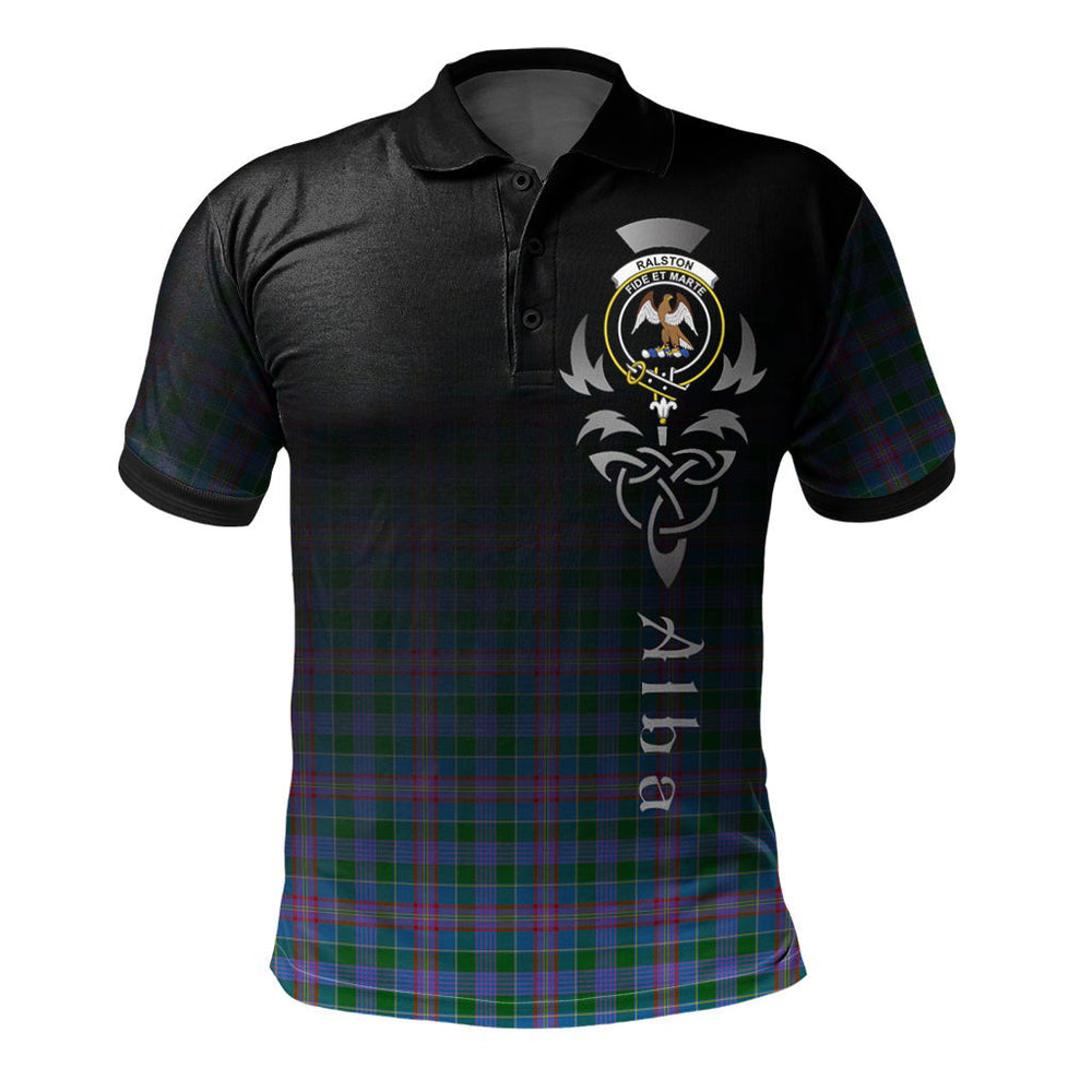 Clan Ralston 01 Tartan Polo Shirt - Alba Celtic Style KN17 Ralston 01 Tartan Tartan Polo