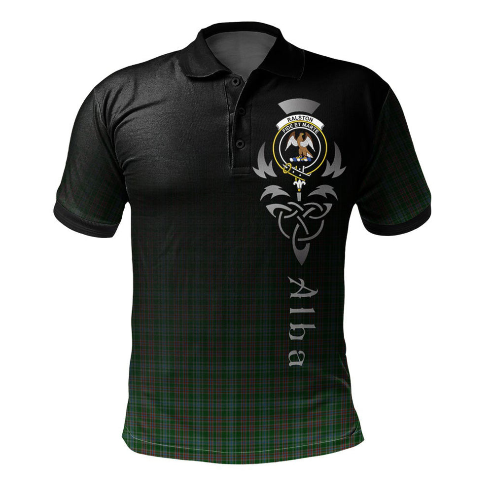 Clan Ralston 02 Tartan Polo Shirt - Alba Celtic Style SF93 Ralston 02 Tartan Tartan Polo