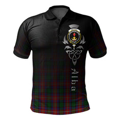 Clan Rattray of Lude Tartan Polo Shirt - Alba Celtic Style MH83 Rattray of Lude Tartan Tartan Polo
