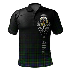 Clan Rollo Tartan Polo Shirt - Alba Celtic Style FJ27 Rollo Tartan Tartan Polo
