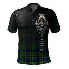 Clan Rollo Modern Tartan Polo Shirt - Alba Celtic Style GD48 Rollo Modern Tartan Tartan Polo