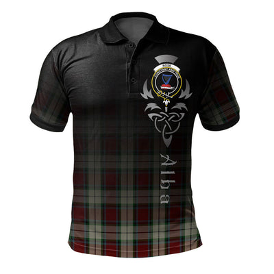 Clan Rose White Dress Tartan Polo Shirt - Alba Celtic Style