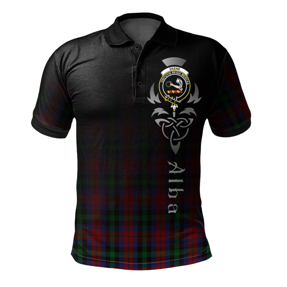 Clan Skene of Cromar 03 Tartan Polo Shirt - Alba Celtic Style VI68 Skene of Cromar 03 Tartan Tartan Polo