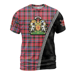 Personalized Clan Aberdeen District Tartan Shirt with Scotland Coat of Arms & Custom Name OB79