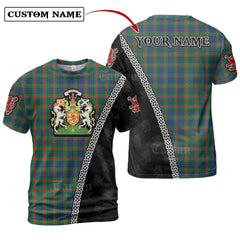 Aiton Tartan Shirt with Scotland Coat of Arms & Custom Name PZ71