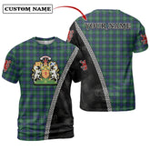 Alexander Tartan Shirt with Scotland Coat of Arms & Custom Name NN61