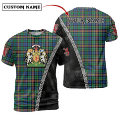Allison Tartan Shirt with Scotland Coat of Arms & Custom Name UC62