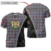 Anderson Modern Tartan Shirt with Scotland Coat of Arms & Custom Name GF98