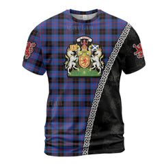 Personalized Clan Angus Modern Tartan Shirt with Scotland Coat of Arms & Custom Name QI52