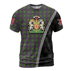 Personalized Clan Ayrshire District Tartan Shirt with Scotland Coat of Arms & Custom Name WE74