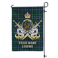 Custom Name Clan Bannatyne 1 Tartan Garden Flag with Clan Crest and the Golden Sword of Courageous Legacy LA72