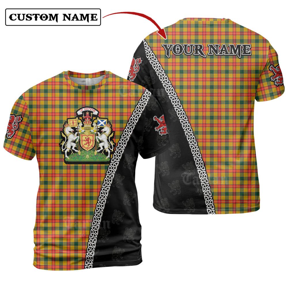 Baxter Tartan Shirt with Scotland Coat of Arms & Custom Name ZW18