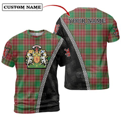Baxter Modern Tartan Shirt with Scotland Coat of Arms & Custom Name RP21