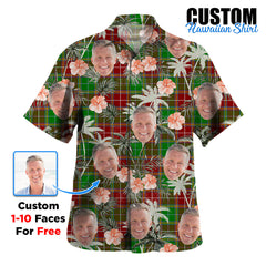 Clan Baxter Modern Tartan Custom Face Hawaiian Shirt – Unisex Gift for Family Members, Summer Party QT37 Baxter Modern Tartan Tartan Hawaii Shirt