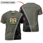Bisset 2 Tartan Shirt with Scotland Coat of Arms & Custom Name MD92