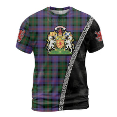 Personalized Clan Blair Modern Tartan Shirt with Scotland Coat of Arms & Custom Name XQ58