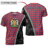 Blane 2 Tartan Shirt with Scotland Coat of Arms & Custom Name VL65
