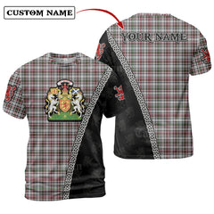 Borthwick Tartan Shirt with Scotland Coat of Arms & Custom Name LO65