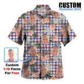 Clan Boswell Modern Tartan Custom Face Hawaiian Shirt – Unisex Gift for Family Members, Summer Party MM87 Boswell Modern Tartan Tartan Hawaii Shirt