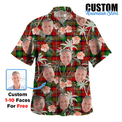 Clan Boyd Modern Tartan Custom Face Hawaiian Shirt – Unisex Gift for Family Members, Summer Party GC49 Boyd Modern Tartan Tartan Hawaii Shirt